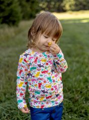 Dětské tričko s dlouhým rukávem, KOČIČÍ LOUKA (1)