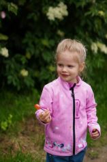 Fleecová mikina dětská, JEDNOROŽCI, růžová (5)