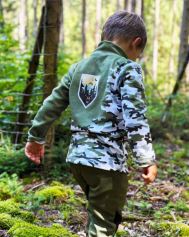 Fleecová mikina dětská, MASKÁČ, khaki (7)