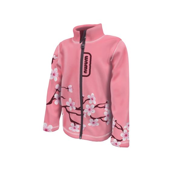 Fleecová mikina dětská, SAKURY, růžová