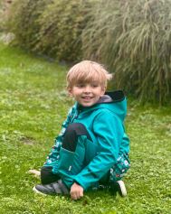 Softshellová bunda dětská, MEDVĚDI, tyrkysová (11)