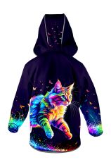 Softshellová bunda dětská, DUHOVÁ KOČKA (1)
